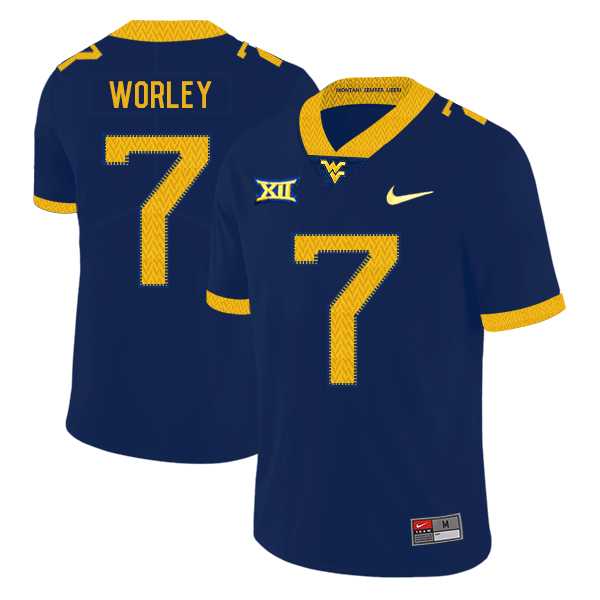 West Virginia Mountaineers 7 Daryl Worley Navy College Football Jersey Dzhi,We sell and wholesale West Virginia Mountaineers 7 Daryl Worley Navy College Football Jersey Dzhi on line form chian!